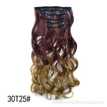 Xin Si brazilian extensions color clip in hair real extensions curly synthetic bonded manufacturers bouncy curly clip in hair